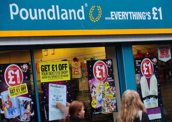 Poundland posted a slump in annual profits after a challenging but transformative year. Picture: PA