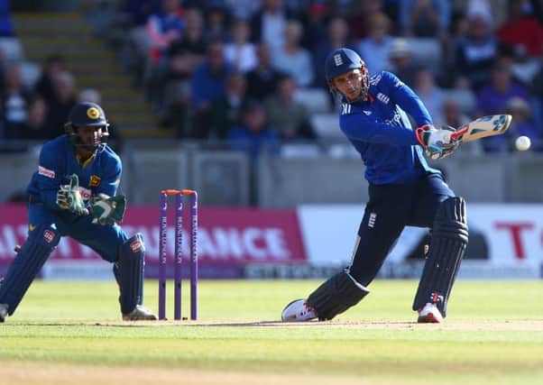 England's Alex Hales got after the Sri Lanka spinners during the 2nd ODI at Edgbaston. Picture: Dave Thompson/Getty