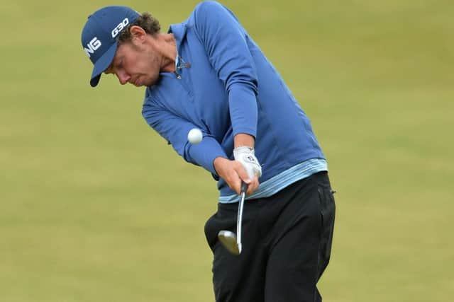 Anton Karlsson of Sweden shot a hole in one at the SSE Scottish Hydro Challenge in Aviemore. Picture: Mark Runnacles/Getty Images