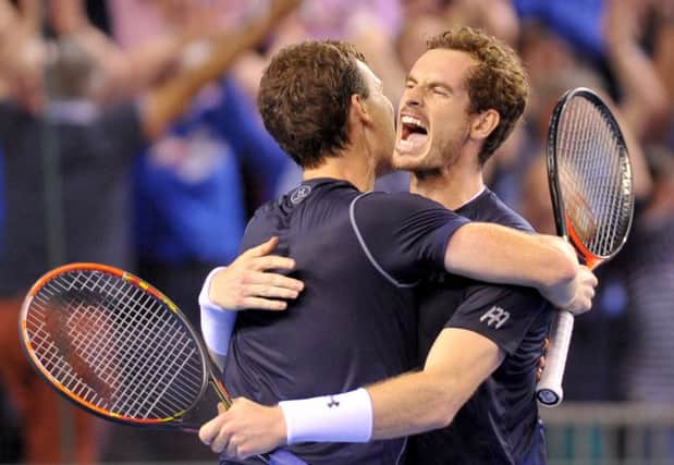 Great Britain's Davis Cup semi-final victory over Australia took place at the Emirates Arena, Glasgow.

 Picture: Jane Barlow