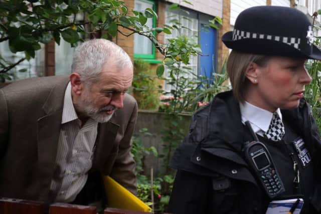 Labour leader Jeremy Corbyn leaves his home in North London amid a raft of resignations from his shadow cabinet. Picture: Christopher Furlong/Getty Images