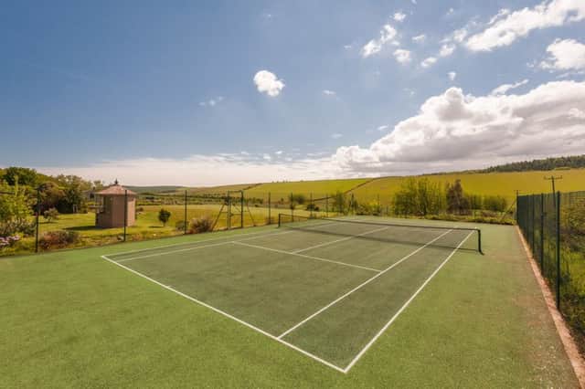 Meiklerig Farmhouse, Stenton, East Lothian is a pretty Georgian property with six-acre grounds, five bedrooms and an all-weather tennis court. Offers over £775,000. Contact Savills on 0131 247 3700.