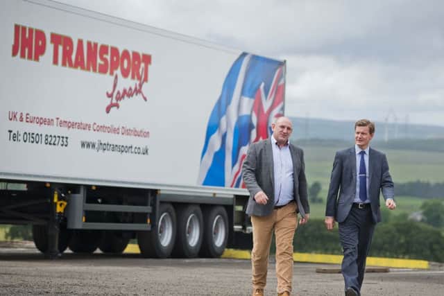 JHP founder Jim Prentice, left, with Bank of Scotland's Derek Weir. Picture: Chris Watt