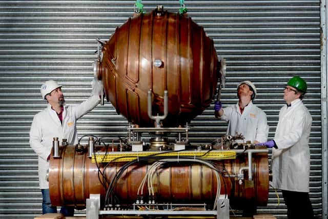 National Museums of Scotland has acquired a copper accelerator cavity from CERN

.