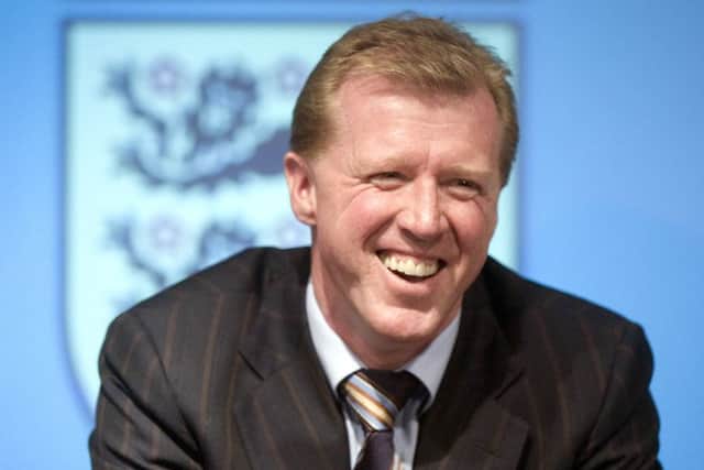 Former England boss Steve McClaren was covering the game for Sky Sports News. Picture: AFP/Getty