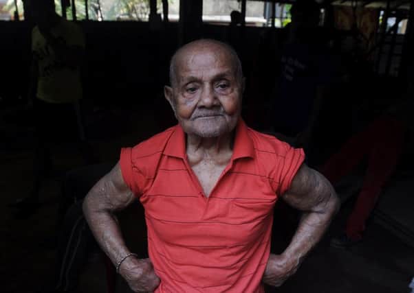 Indian body builder Manohar Aich. Picture: AFP/Getty Images