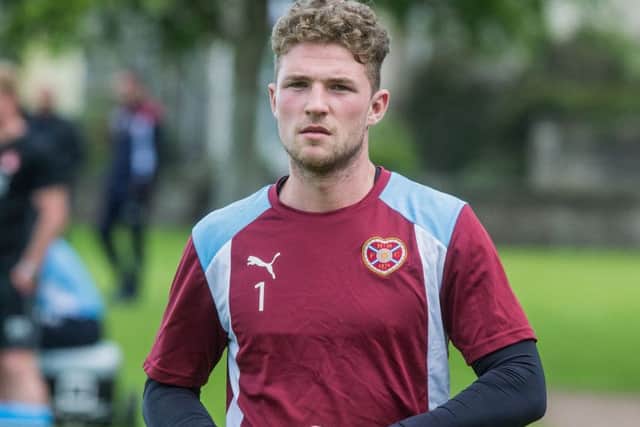 Jack Hamilton will be in goals for Hearts against Infonet. Picture: Ian Georgeson