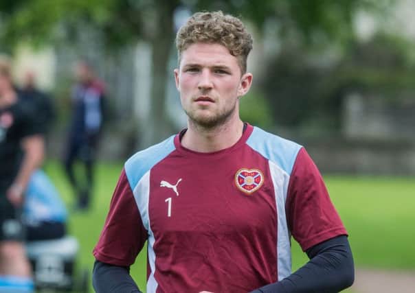 Jack Hamilton will be in goals for Hearts against Infonet. Picture: Ian Georgeson