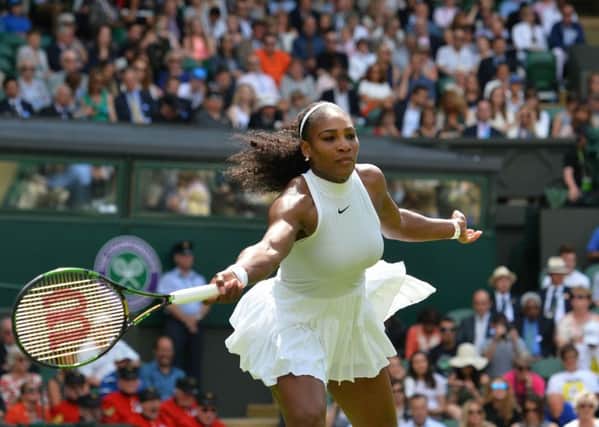 Despite appearing sluggish at the start, Serena Williams comfortably defeated qualifier Amra Sadikovic. Picture: Getty