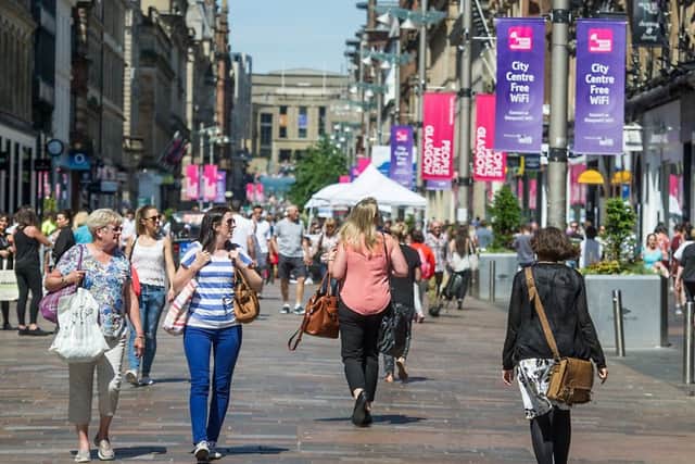 The price of retail space in Glasgow city centre has jumped. Picture: John Devlin