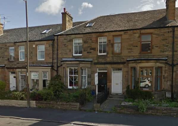 The proposed support centre for rape victims, the property with the black door which is now purple,  has received nine objections from neighbours. Picture: Google Maps