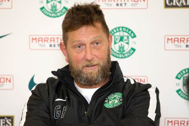 Hibernian assistant manager Garry Parker. Picture: Graham Stuart/SNS