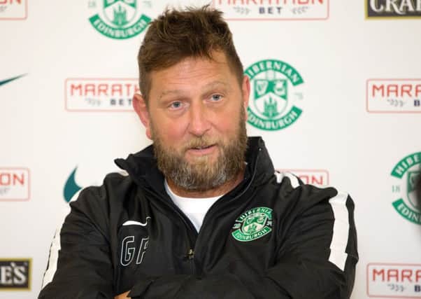 Hibernian assistant manager Garry Parker. Picture: Graham Stuart/SNS