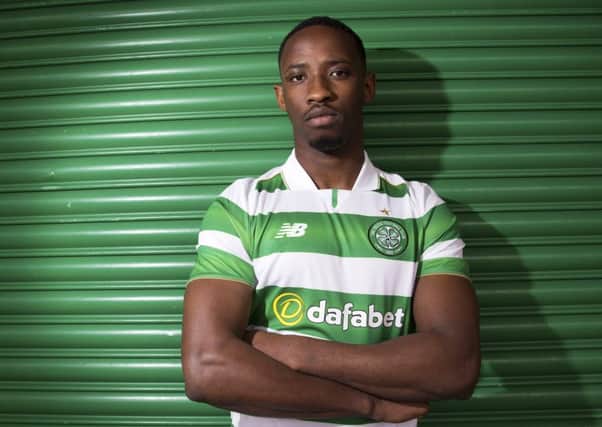 Celtic's first summer signing Moussa Dembele, was unveiled after his move from Fulham. Picture Rob Casey/SNS