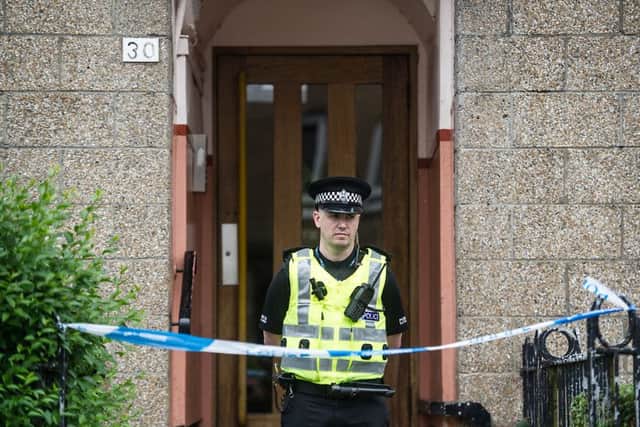 A close at 20 Green Street has been taped off. Picture: John Devlin