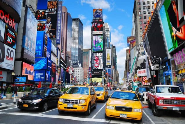 New York is a hive of activity at all times of the day. Pic: Getty