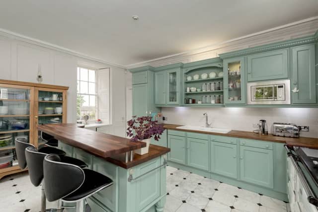 The kitchen at Drylaw House.