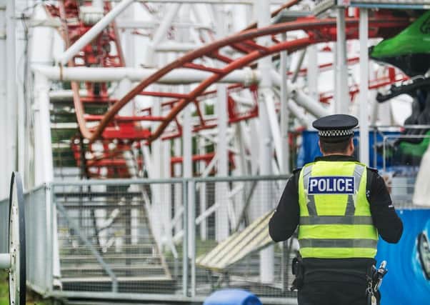Two boys who were among nine people injured in a rollercoaster crash at the North Lanarkshire theme park. Picture: John Devlin
