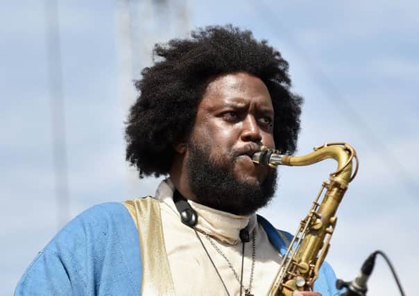 Kamai Washington led a soulful jazz ensemble. Picture: Getty