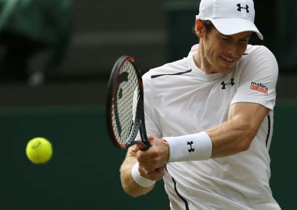 Andy Murray impressed in his straight sets win over Taiwan's Lu Yen-hsun. Picture: Justin Tallis/AFP/Getty Images