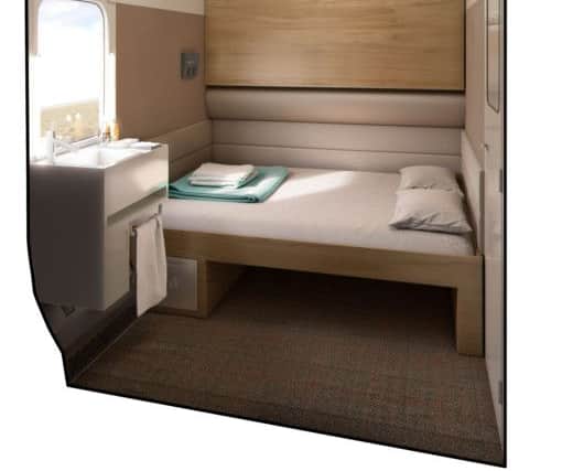 Design for Caledonian Sleeper double bed berth