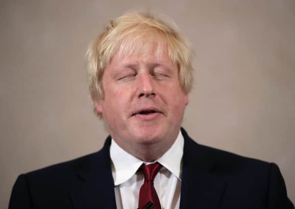 Boris Johnson speaks as he rules himself out of becoming the next Conservative party leader. Picture: Getty Images