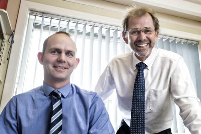 Complete Cleanings new managing director Ritchie Paterson, left, with chief executive and founder Donald Carslaw. Picture: Contributed