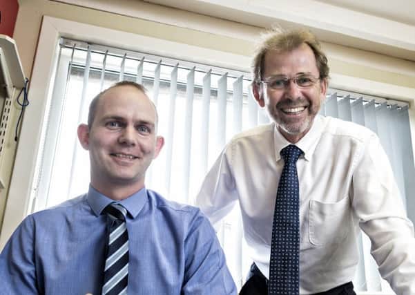 Complete Cleanings new managing director Ritchie Paterson, left, with chief executive and founder Donald Carslaw. Picture: Contributed