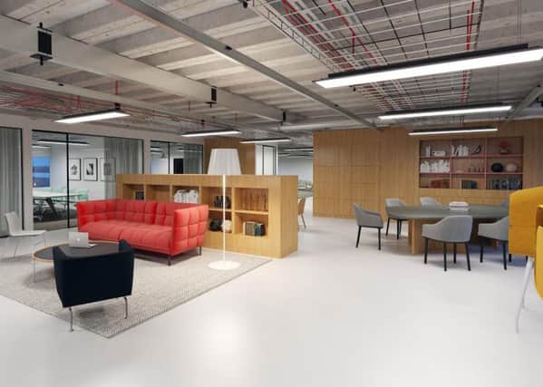 An artist's impression of the Spaces co-working site in Glasgow. Picture: Contributed