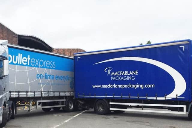 Macfarlane is setting up a new distribution hub at the Bullet Express site in Glasgow. Picture: Contributed