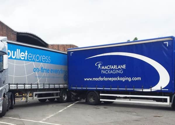 Macfarlane is setting up a new distribution hub at the Bullet Express site in Glasgow. Picture: Contributed