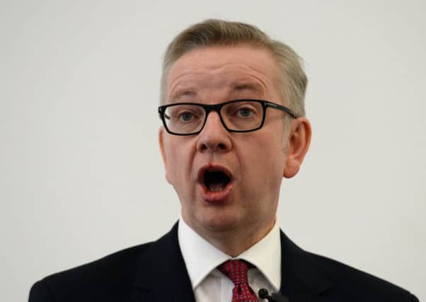 Michael Gove speaks at the Policy Exchange in London, where he set out his case for becoming prime minister. Picture: PA