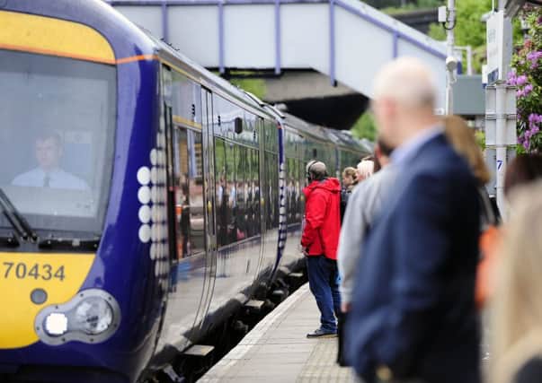 Scotrail commuters affected by industrial action.
Picture Michael Gillen