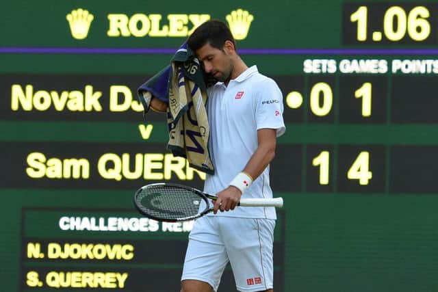 Novak Djokovic: Biggest test. Picture: AFP/Getty