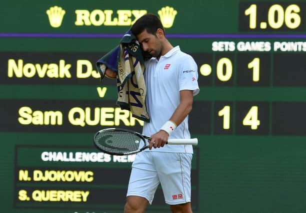 Novak Djokovic: Biggest test. Picture: AFP/Getty