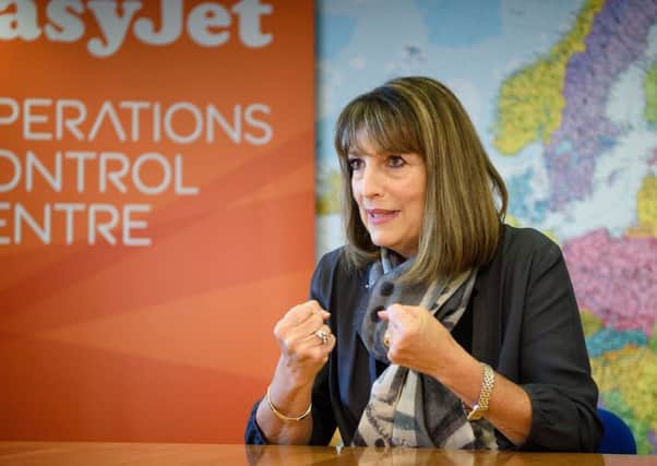 EasyJet CEO Carolyn McCall has already threatened to move her companys HQ from Luton to a European city. Picture: AFP/Getty Images