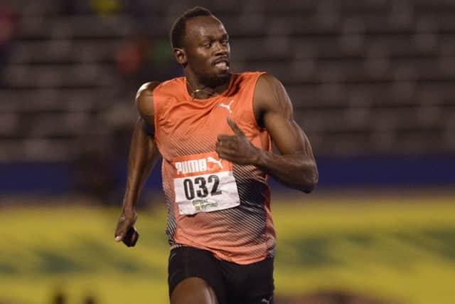 Usain Bolt sustained the injury at the national trials in Kingston, Jamaica.  Picture: Ricardo Makyn/AFP/Getty Images