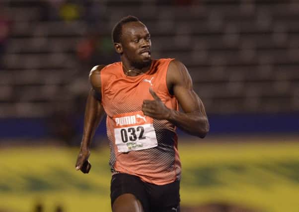 Usain Bolt sustained the injury at the national trials in Kingston, Jamaica.  Picture: Ricardo Makyn/AFP/Getty Images