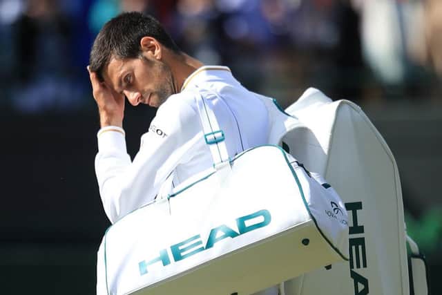 Top seed and defending champion Novak Djokovic lost 7-6 (8/6) 6-1 3-6 7-6 (7/5) to American 28th seed Sam Querrey. Picture: John Walton/PA Wire