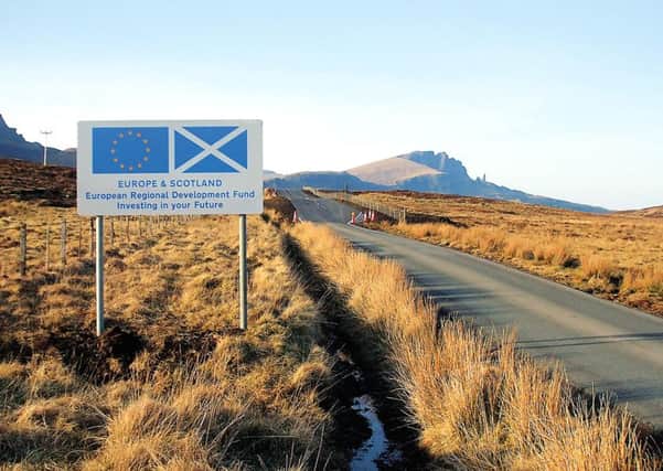 An EU funded route on Skye, the A855 Portree to Staffin road. Picture: Kenny MacCormack/Highland Council