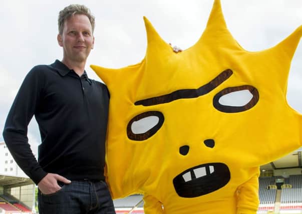 David Shrigley unveils his newly designed mascot Kingsley