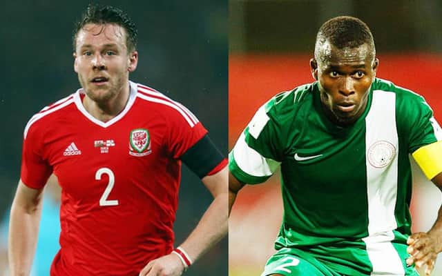 Chris Gunter, left, and Musa Muhammed have been linked with Celtic. Pictures: Getty Images