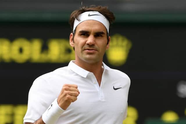 Roger Federer cruised past Steve Johnson in three sets. Picture: Getty