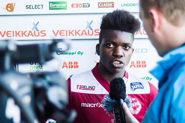 Serge Atakayi will spend time training with Rangers this week. Picture: ffjaro.fi