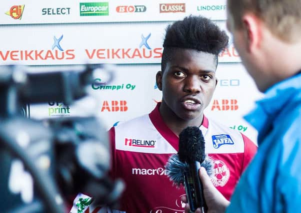 Serge Atakayi will spend time training with Rangers this week. Picture: ffjaro.fi