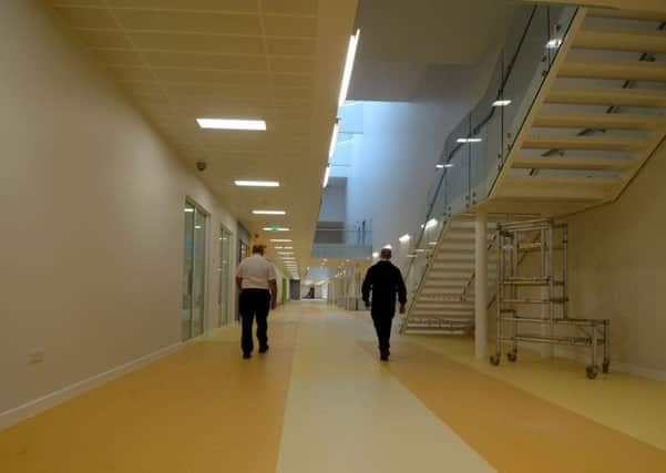 An entire hall at HMP and YOI Grampian in Peterhead remains empty after young offenders were transferred to YOI Polmont following a riot more than two years ago. PIC SWNS/Hemedia