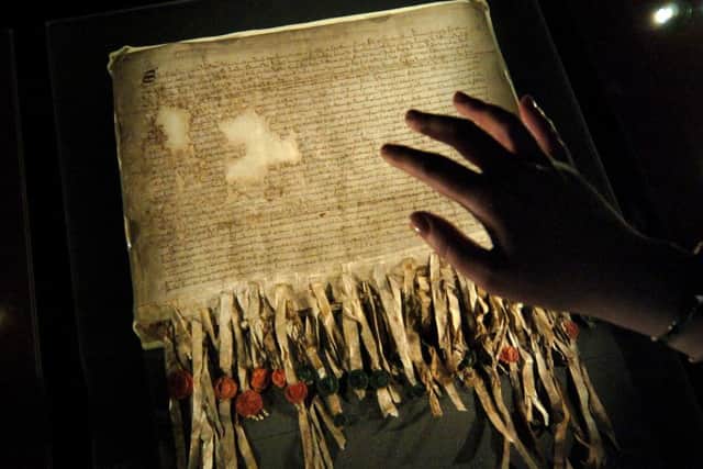 The Declaration of Arbroath is one of the most important documents in Scottish history. Picture: Gareth Easton/ EN Licence