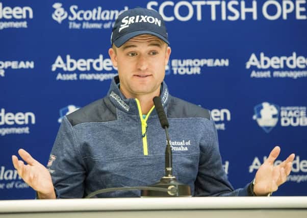 Russell Knox is back on home turf at Castle Stuart, but the Invernesian revealed that he would not be competing if he hadnt gone to college in the US to improve his game. Picture: SNS