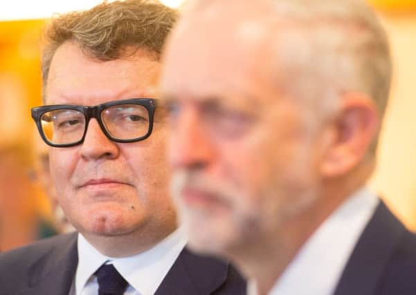 Tom Watson, left, and Jeremy Corbyn. Picture: PA