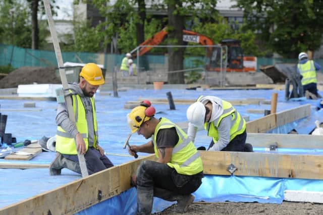 A construction site overseen by Persimmon Homes. Picture: Michael Gillen